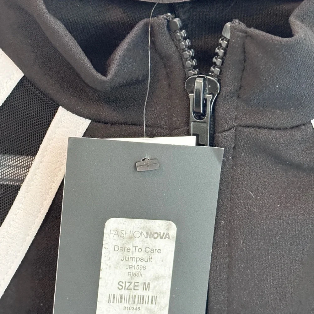 Fashion Nova Black and White Jumpsuit - Picture 3 of 3